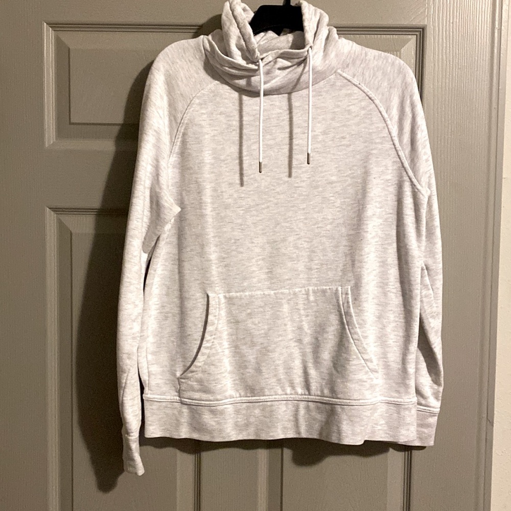 H&M Turtleneck Hoodie White Medium